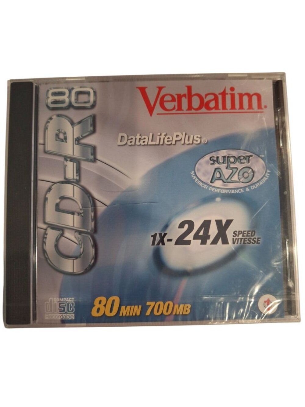Verbatim CD-R 80 DataLifePlus 700MB 80-Min 1x-24x Speed Super Azo Technology Sea